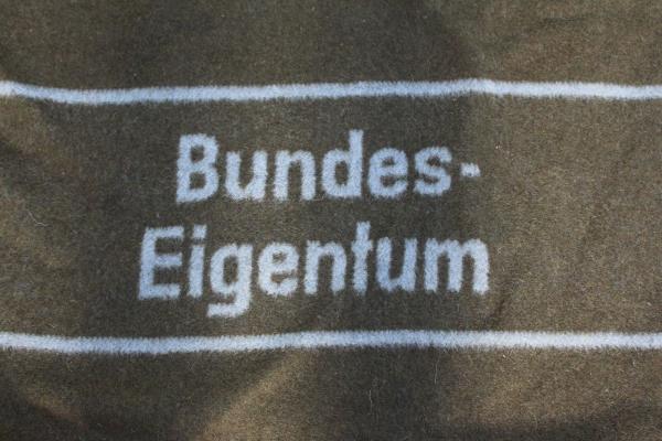 original Bundeswehr Wolldecke BW Decke Pferdedecke Bund Armeedecke gebraucht